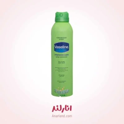 اسپری آبرسان بدن وازلین مدل Aloe Soothe حجم 190 میلی لیتر